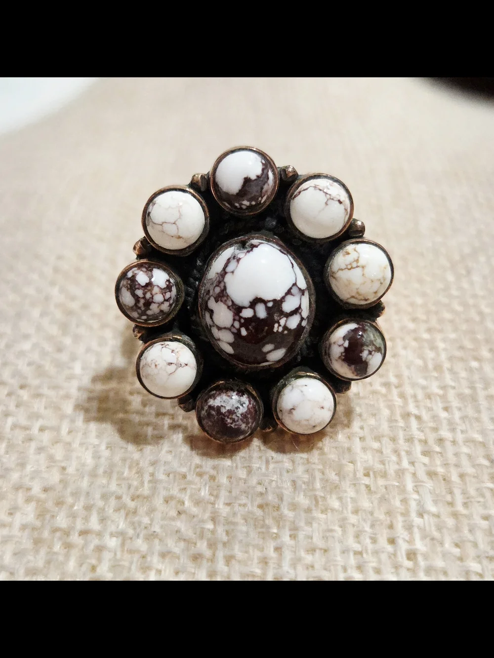 Wild Horse Turquoise Stone Statement Ring - Women Jewelry